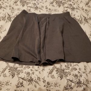 Grey A-line skirt